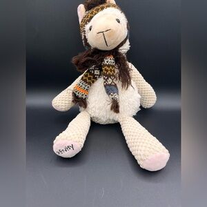 Scentsy Ande The Alpaca Scent Buddy Llama Lamb Sheep Scarf and Hat